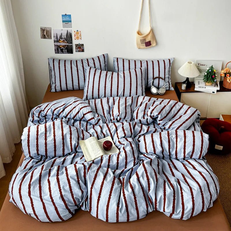 Relaxed Stripe Bedding Collection - WhisperLinens