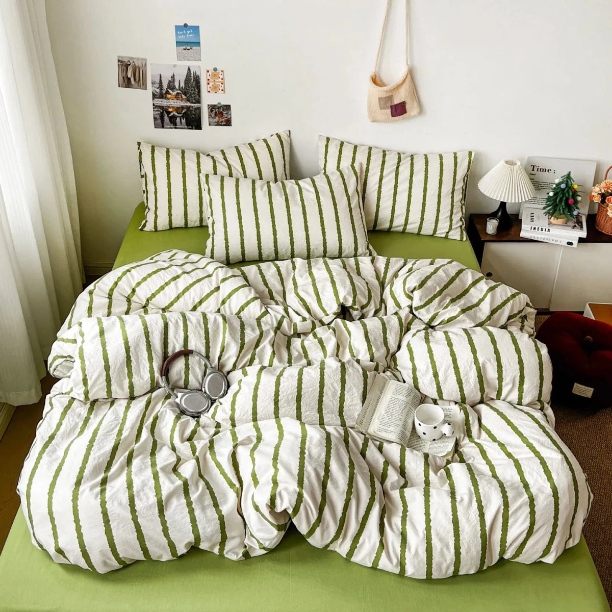 Relaxed Stripe Bedding Collection - WhisperLinens