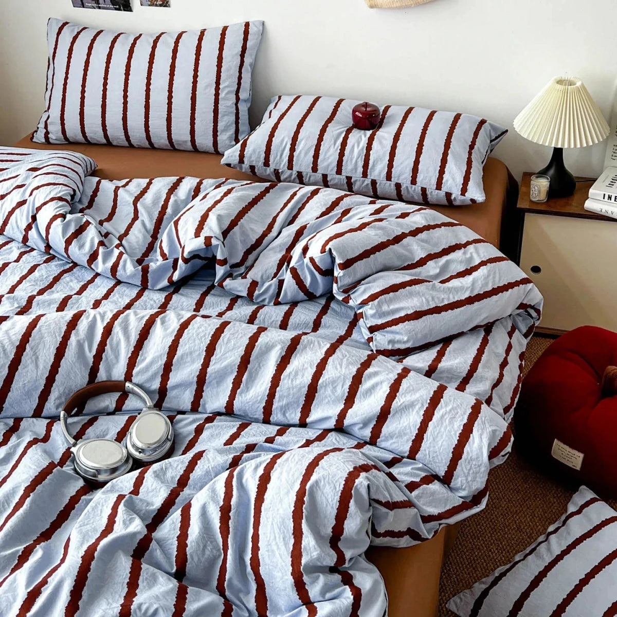Relaxed Stripe Bedding Collection - WhisperLinens