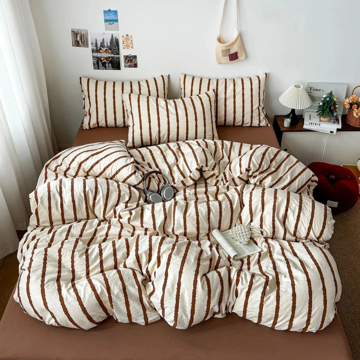 Relaxed Stripe Bedding Collection - WhisperLinens