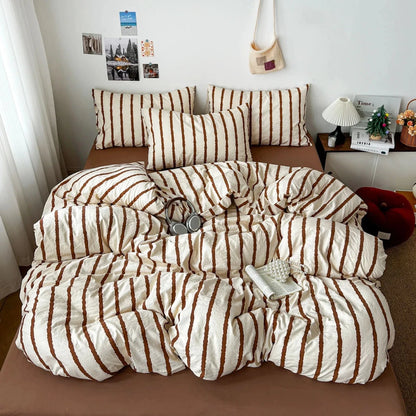 Relaxed Stripe Bedding Collection - WhisperLinens