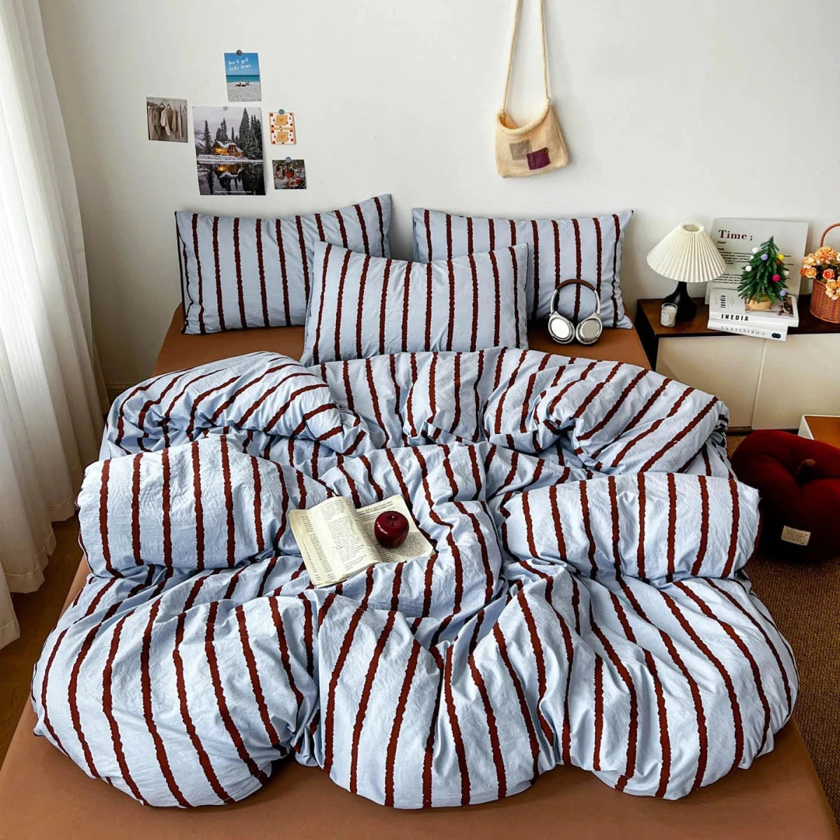Relaxed Stripe Bedding Collection - WhisperLinens