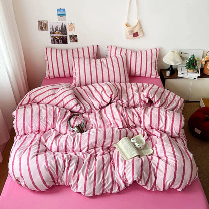 Relaxed Stripe Bedding Collection - WhisperLinens