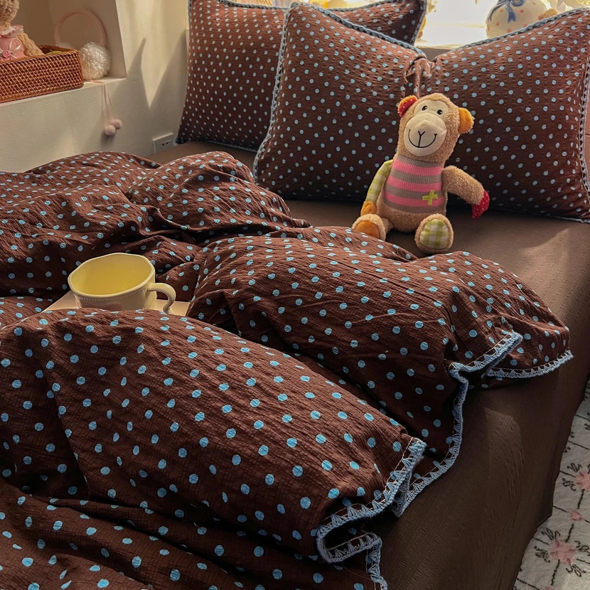 Retro Dot Polka Dot Bedding Collection - WhisperLinens