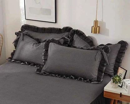 Ruffled Elegance Bedding Set - WhisperLinens