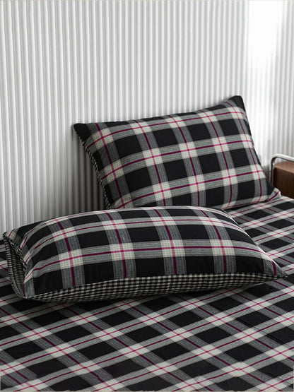 Scottish Plaid Cotton Pillowcase Set - WhisperLinens
