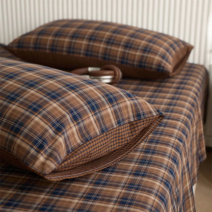 Scottish Plaid Cotton Pillowcase Set - WhisperLinens