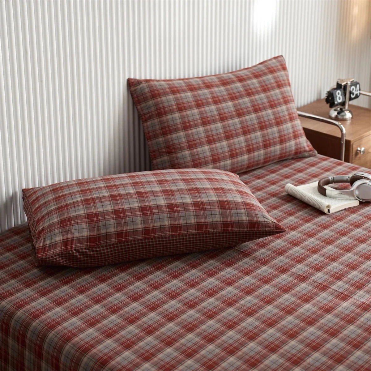 Scottish Plaid Cotton Pillowcase Set - WhisperLinens