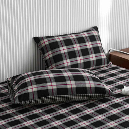Scottish Plaid Cotton Pillowcase Set - WhisperLinens