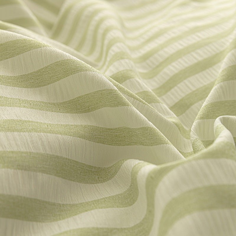 Sage Green - Seaside Seersucker Cotton Bedding Collection - WhisperLinens