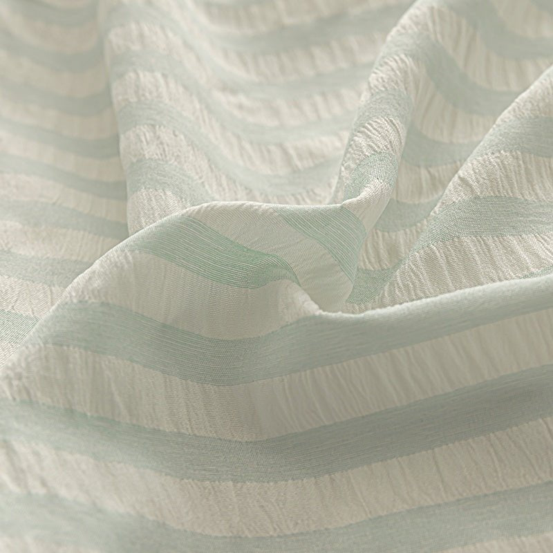 Sky Blue - Seaside Seersucker Cotton Bedding Collection - WhisperLinens