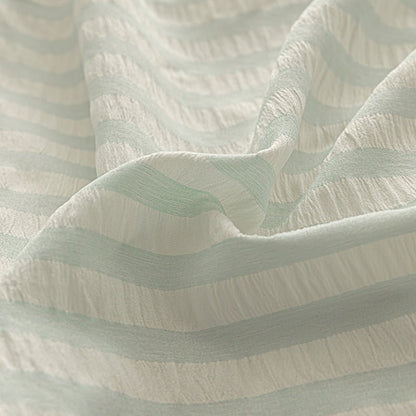 Sky Blue - Seaside Seersucker Cotton Bedding Collection - WhisperLinens