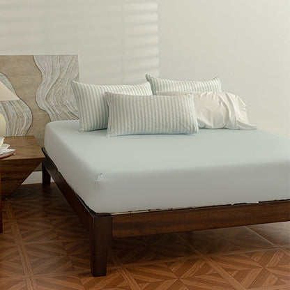 Sky Blue - Seaside Seersucker Cotton Bedding Collection - WhisperLinens