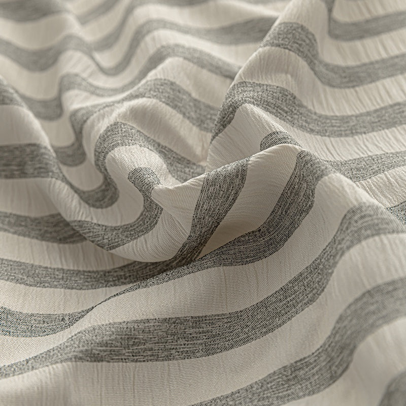 Seaside Seersucker Cotton Bedding Collection - Charcoal Grey - WhisperLinens