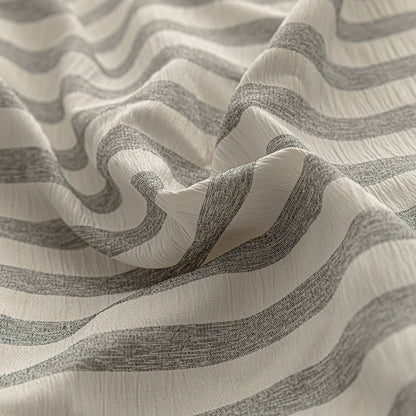 Seaside Seersucker Cotton Bedding Collection - Charcoal Grey - WhisperLinens
