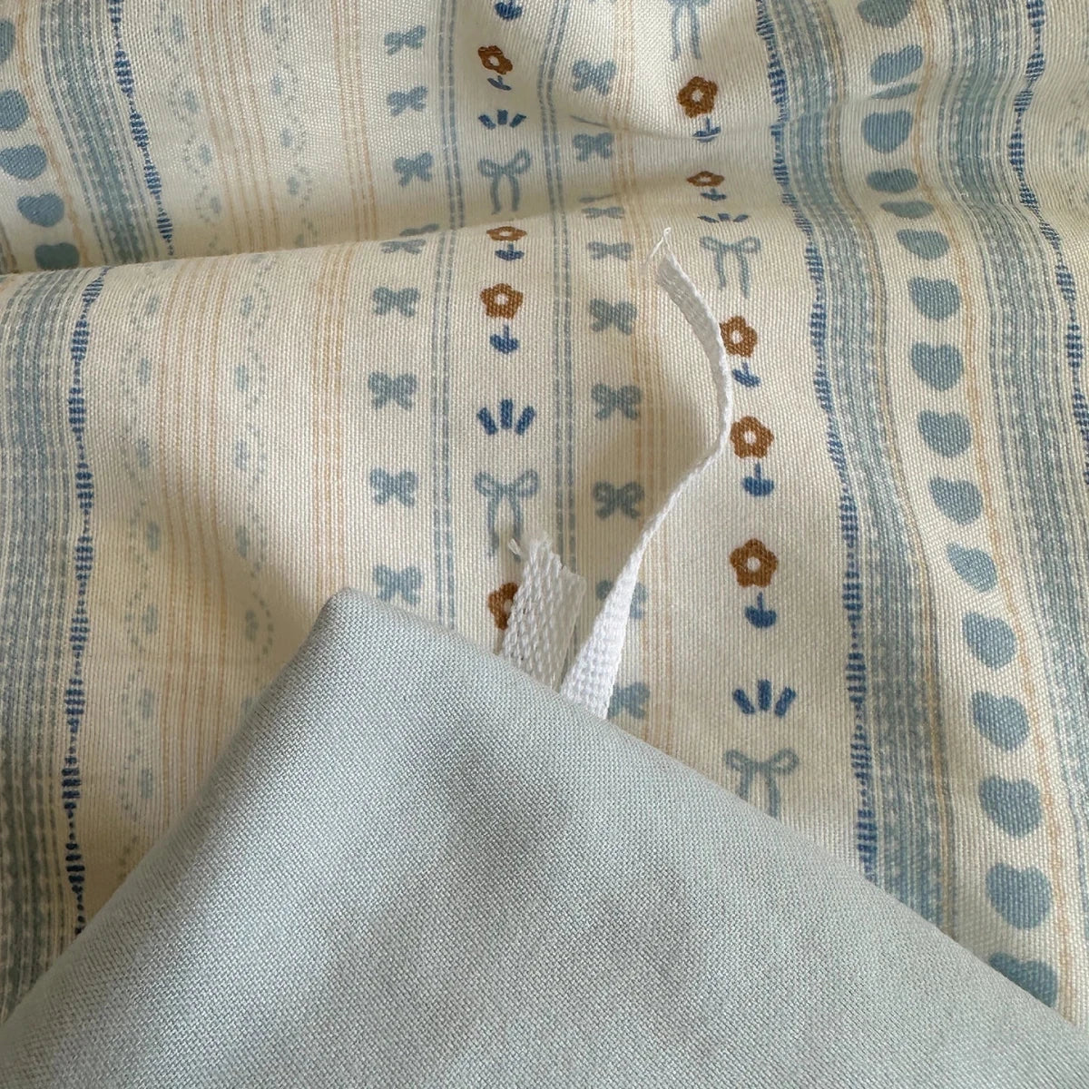 Soft Blue Stripe Bedding Set - WhisperLinens