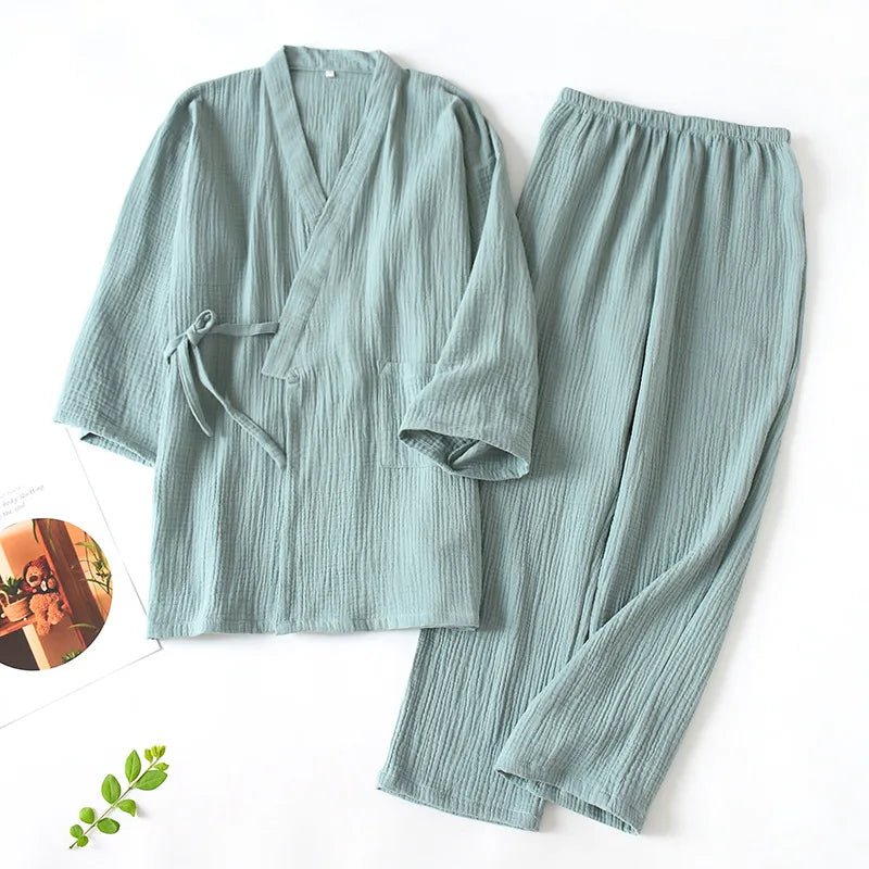 Soft Breeze Kimono Pajama Set - WhisperLinens