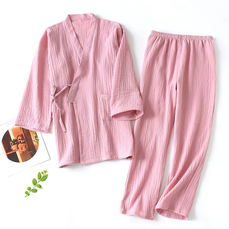 Soft Breeze Kimono Pajama Set - WhisperLinens