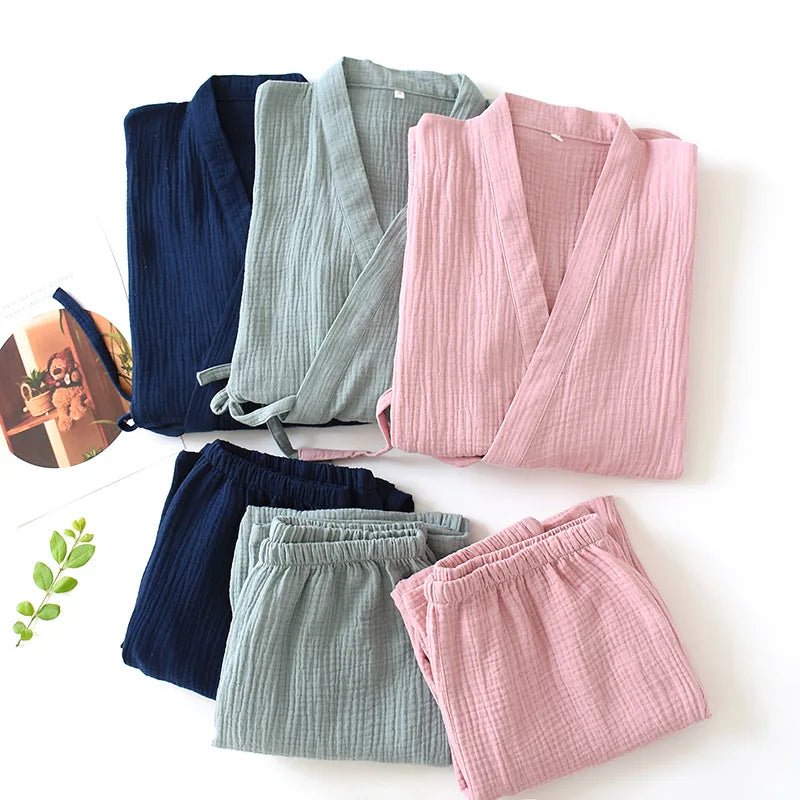 Soft Breeze Kimono Pajama Set - WhisperLinens