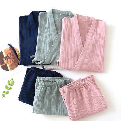 Soft Breeze Kimono Pajama Set - WhisperLinens