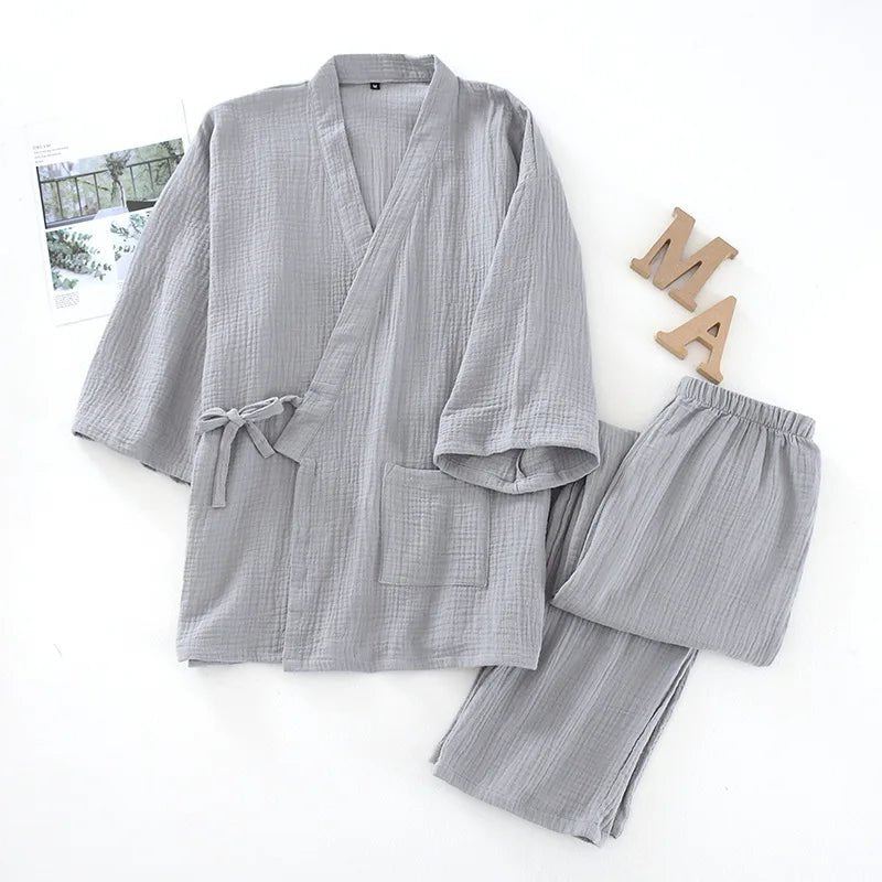 Soft Breeze Kimono Pajama Set - WhisperLinens