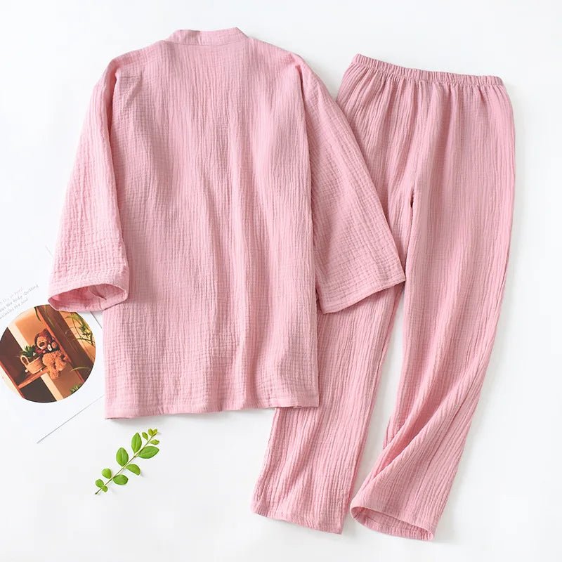Soft Breeze Kimono Pajama Set - WhisperLinens