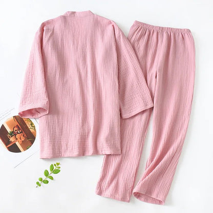 Soft Breeze Kimono Pajama Set - WhisperLinens