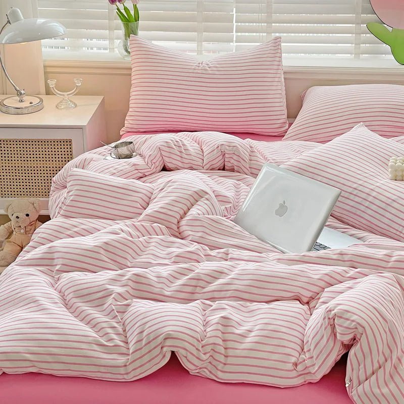 Soft Stripe Bedding Collection - WhisperLinens