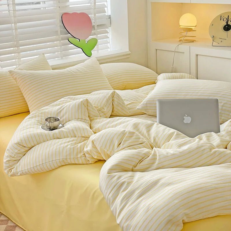 Soft Stripe Bedding Collection - WhisperLinens