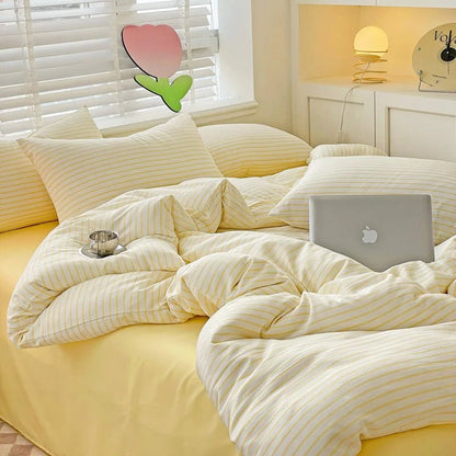 Soft Stripe Bedding Collection - WhisperLinens