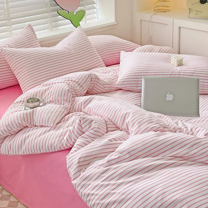 Soft Stripe Bedding Collection - WhisperLinens
