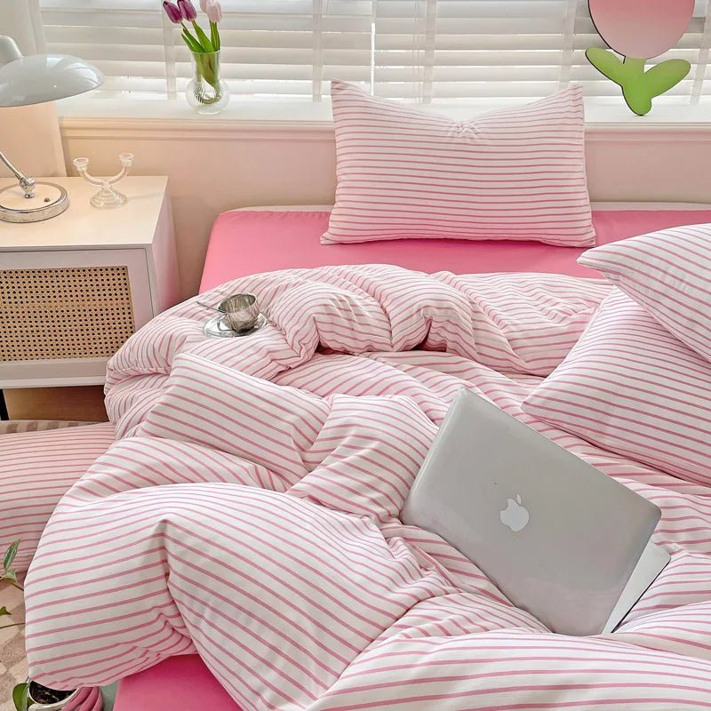 Soft Stripe Bedding Collection - WhisperLinens