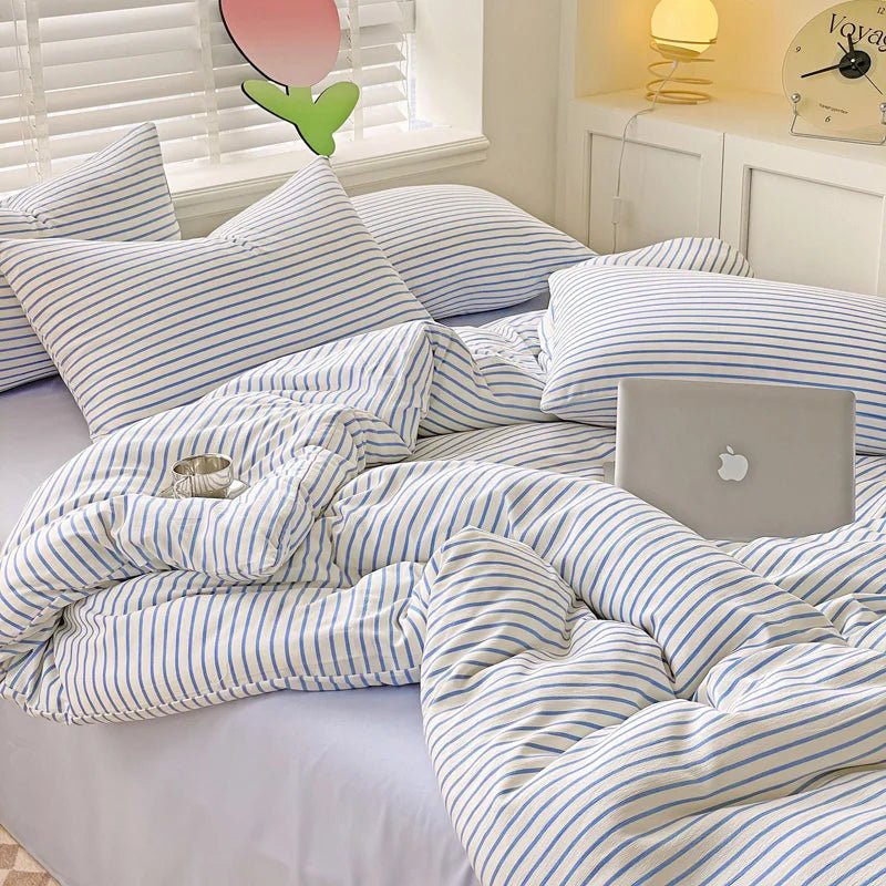 Soft Stripe Bedding Collection - WhisperLinens