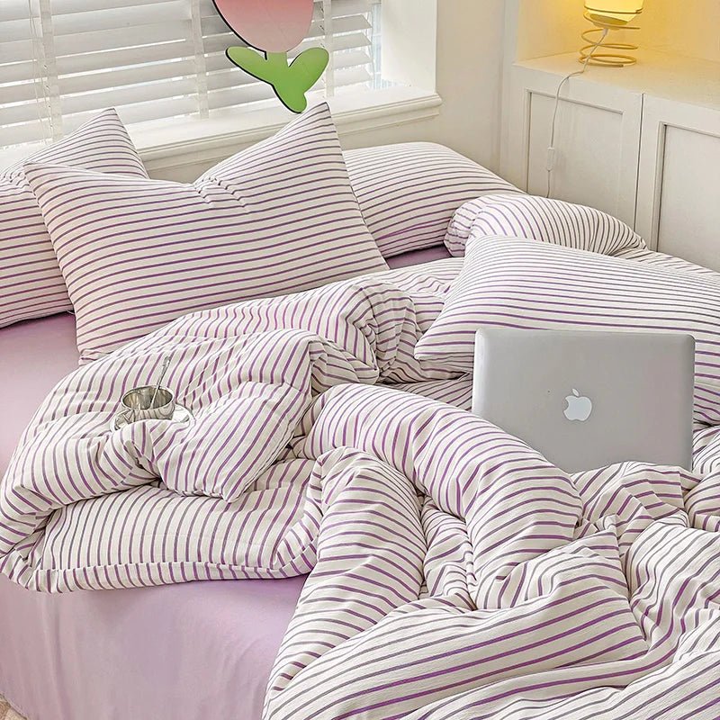 Soft Stripe Bedding Collection - WhisperLinens