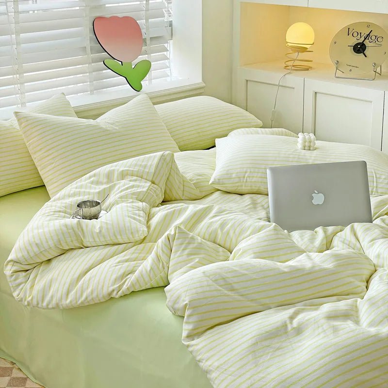 Soft Stripe Bedding Collection - WhisperLinens