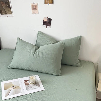 Solid Cotton Pillowcase Sets - WhisperLinens
