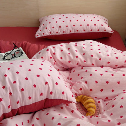 Starry Night Star Print Bedding Collection - WhisperLinens