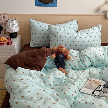 Starry Night Star Print Bedding Collection - WhisperLinens