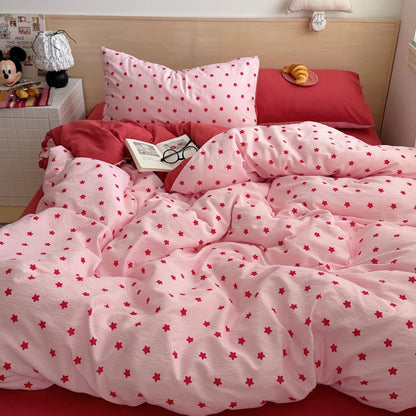 Starry Night Star Print Bedding Collection - WhisperLinens