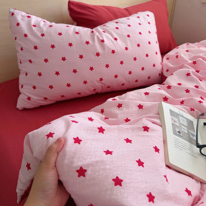 Starry Night Star Print Bedding Collection - WhisperLinens