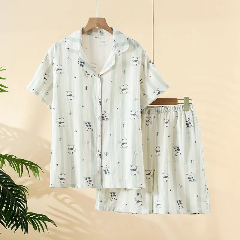 Summer Breeze Cotton Pajama Set - WhisperLinens