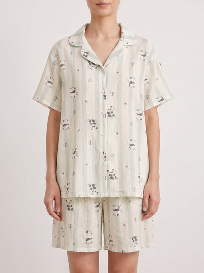 Summer Breeze Cotton Pajama Set - WhisperLinens