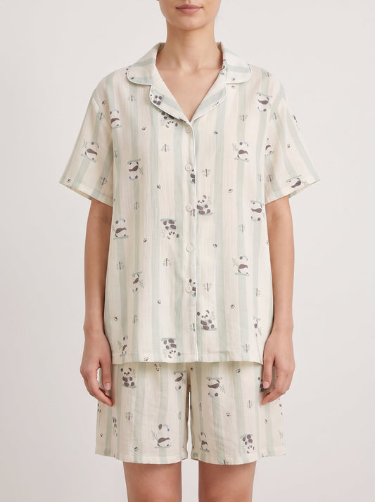 Summer Breeze Cotton Pajama Set - WhisperLinens