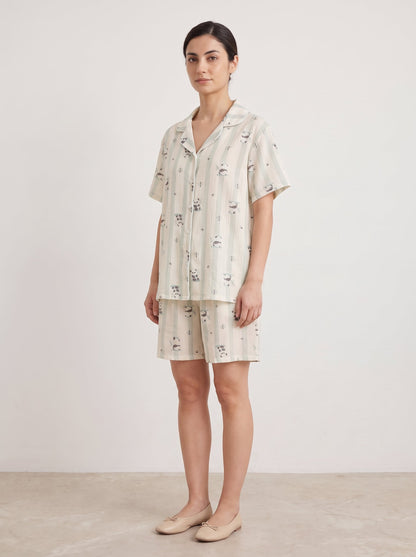 Summer Breeze Cotton Pajama Set - WhisperLinens