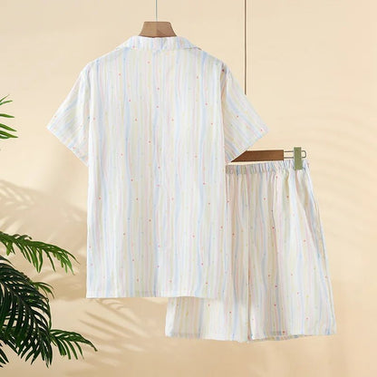 Summer Breeze Cotton Pajama Set - WhisperLinens