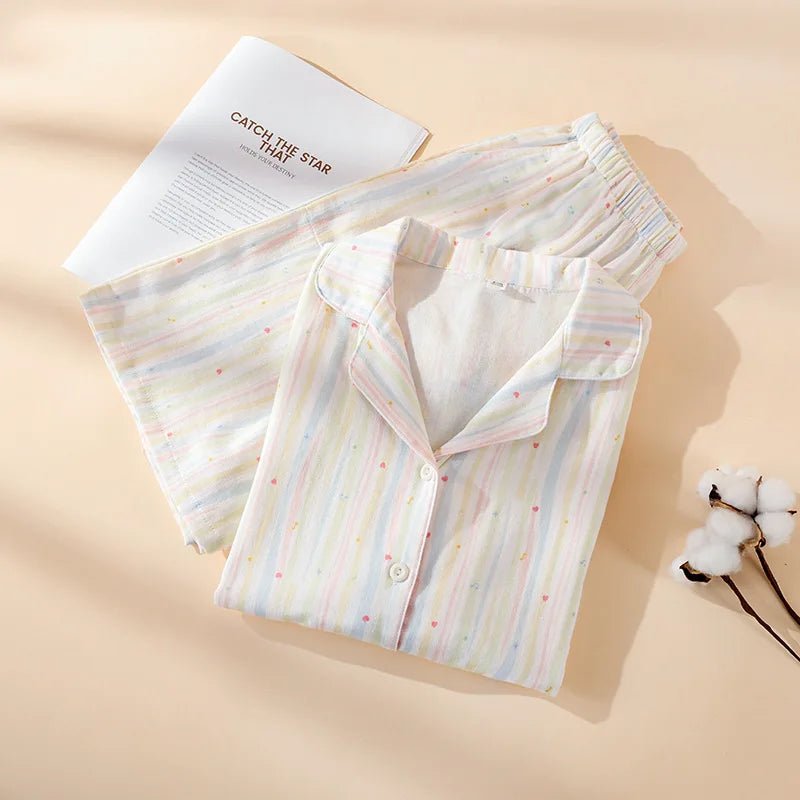 Summer Breeze Cotton Pajama Set - WhisperLinens