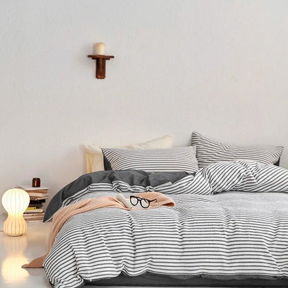 Sunrise Stripes Bedding Set - WhisperLinens