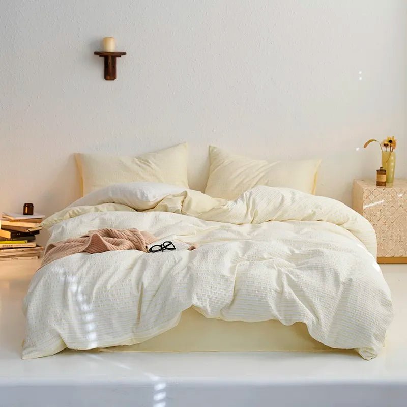 Sunrise Stripes Bedding Set - WhisperLinens