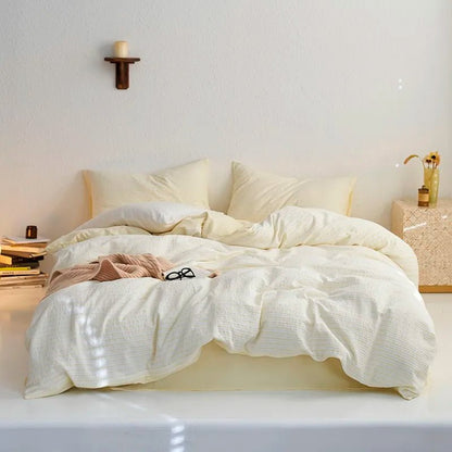 Sunrise Stripes Bedding Set - WhisperLinens