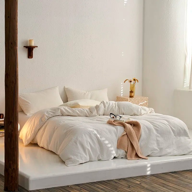 Sunrise Stripes Bedding Set - WhisperLinens